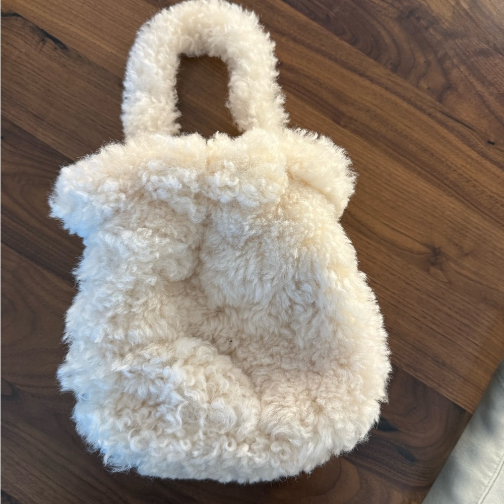 Staud Teddy Shearling Bucket Bag